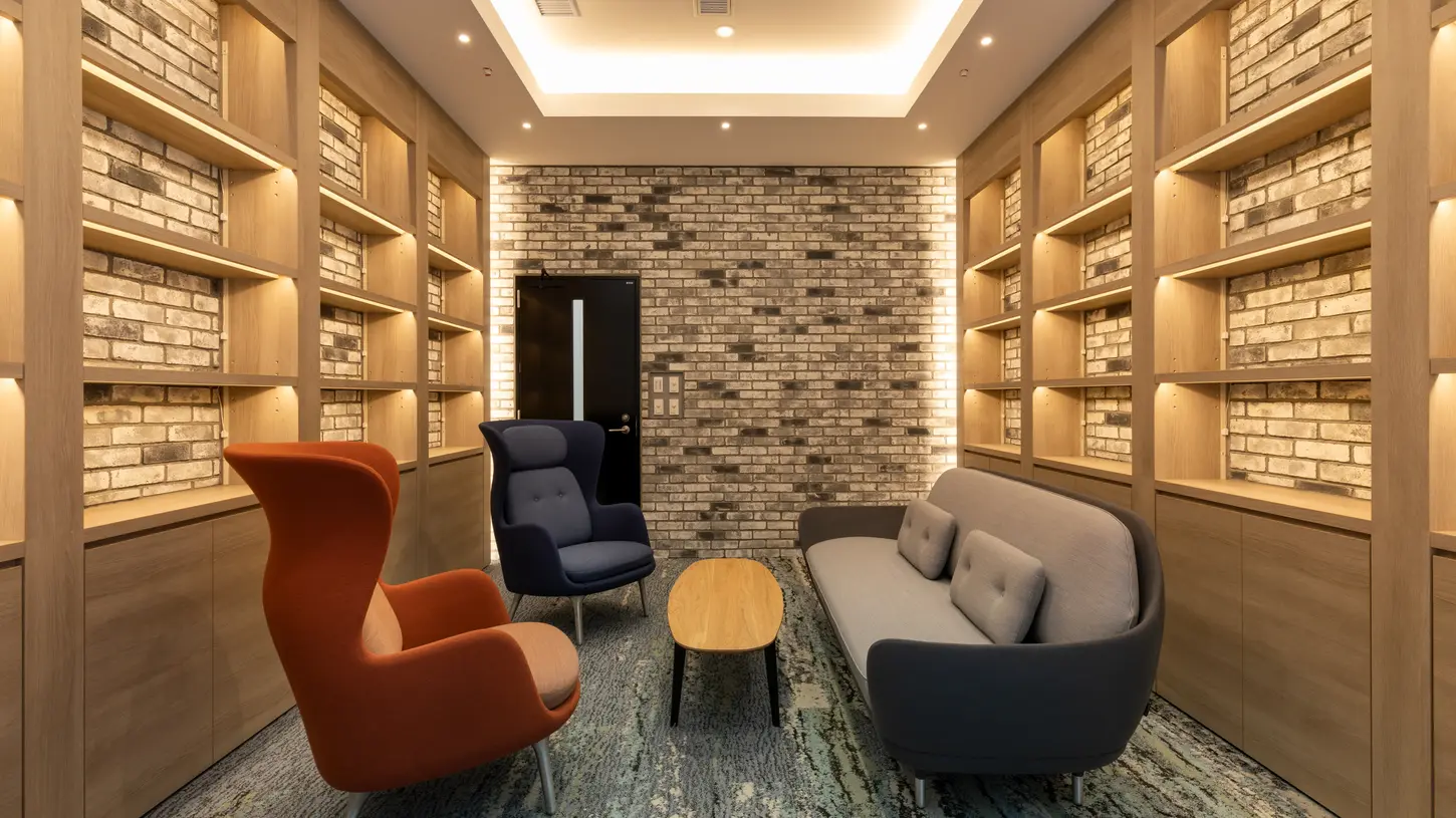 キャン’エンタープライゼズの雄大なアメリカの風土と洗練を融合したブリックタイル、CAN’BRICK「Texas Crenshaw – テキサスクレンショー(TX)」を使った空間。