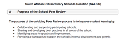 School Peer Review Purpose Guideline
