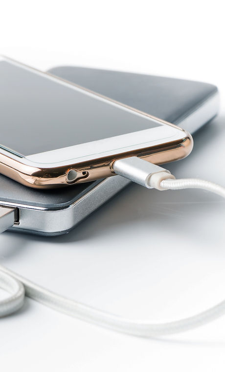 Phones charging