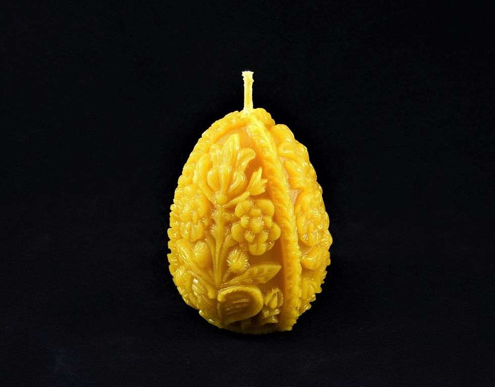 Thumbnail: Pure Beeswax Candle Easter Carved Egg