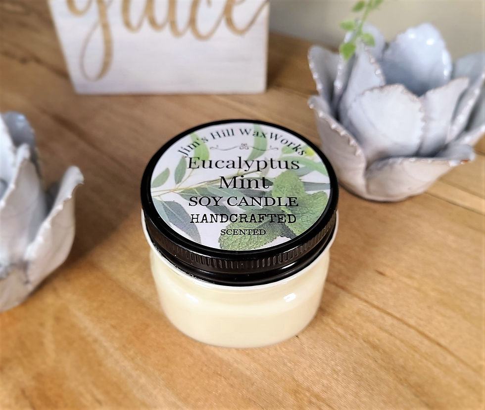 Thumbnail: Soy Candle Eucalyptus Mint Mason Jar