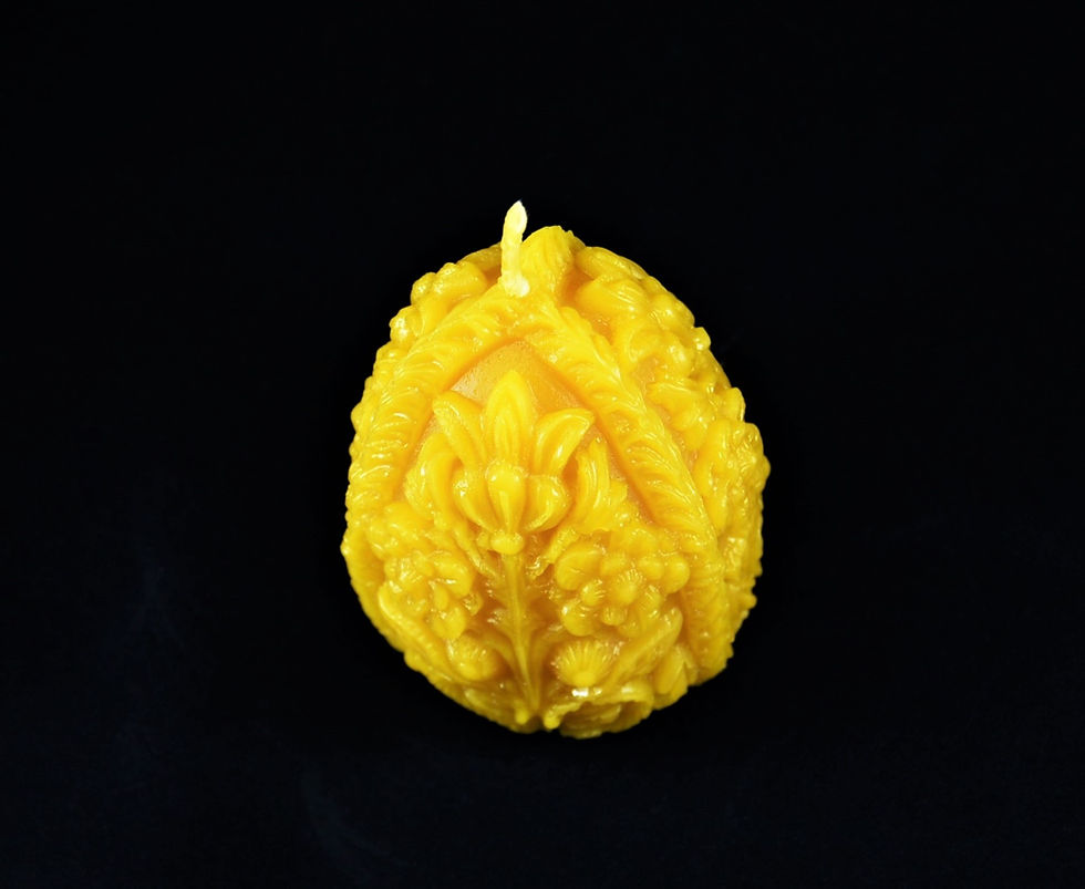 Thumbnail: Pure Beeswax Candle Easter Carved Egg