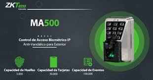 Miniatura: ZK MA500)Lector IP de Huella y Proximidad con Teclado Antivandálico para Exterio