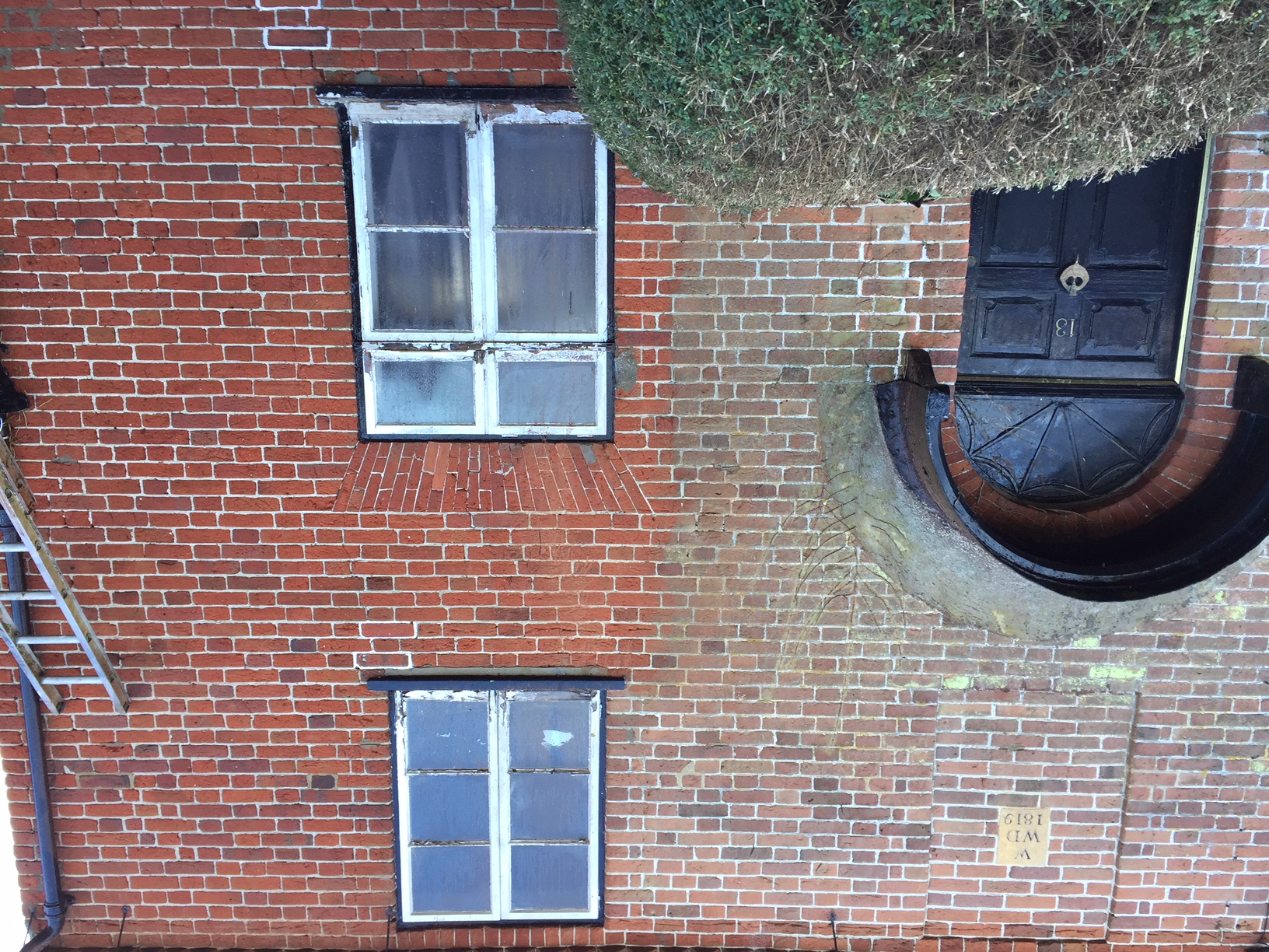 Red brick steam cleaning