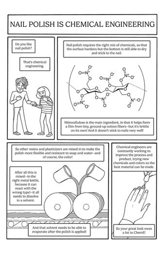 Nail Polish is Chemical Engineering comic page