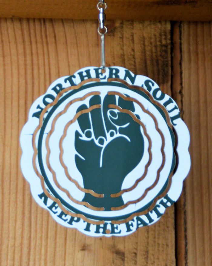 Thumbnail: Northern Soul | 8 and 4 inch  Wind Spinners Do I Love you and Keep The faith |