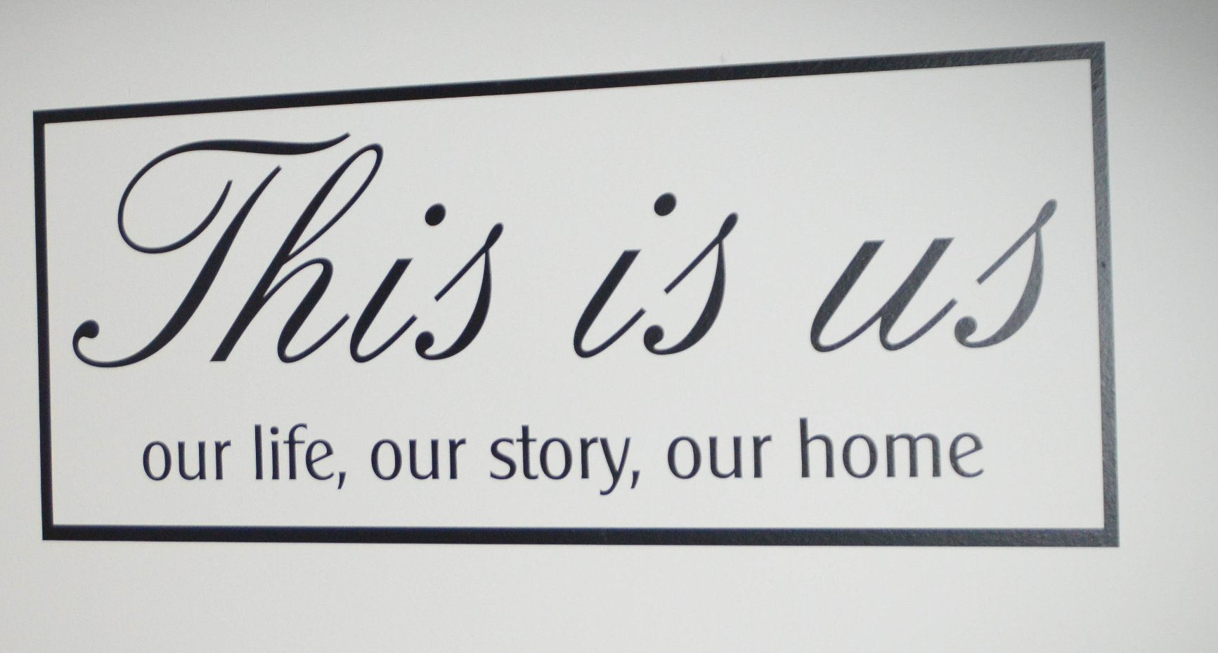 Wall Sign | Vinyl Wall Sign This is us