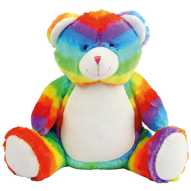 Personalised Rainbow Bear
