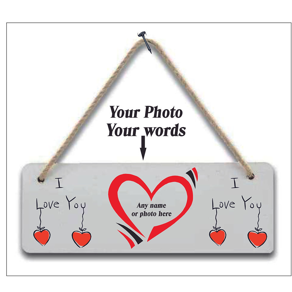 Thumbnail: Wall Plaque | Wall Sign | Personalised MDF Rectangle Wall Plaque