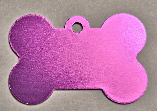 Thumbnail: Laser Engraved Personalised Aluminium Bone Shape Dog ID Tags Both sides