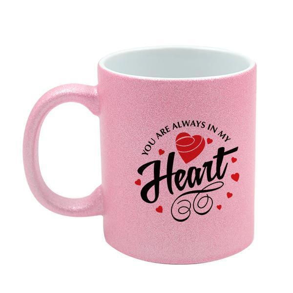 Thumbnail: Pink Mug | Personalised Pink Glitter Mugs |
