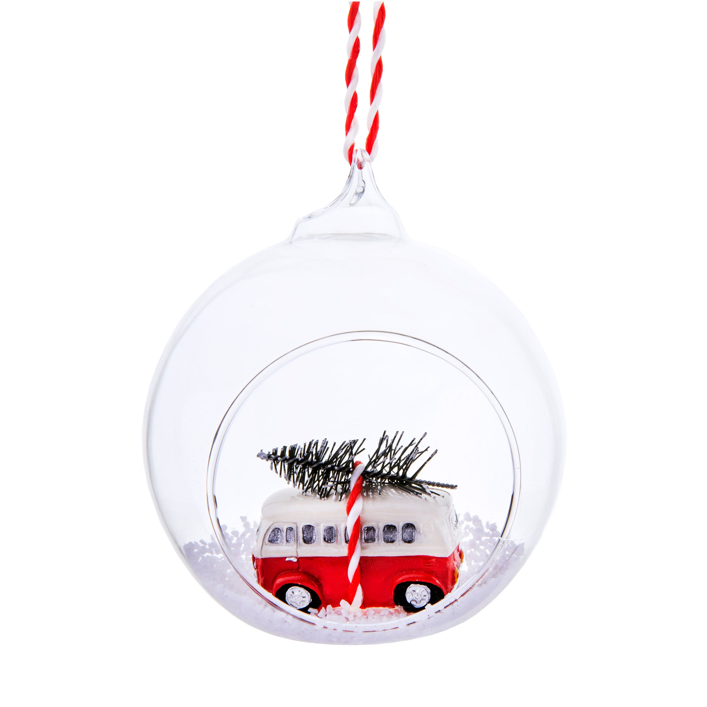COMING HOME FOR XMAS CAMPER VAN OPEN BAUBLE