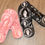 Thumbnail: Northern Soul Pink or Black Flip Flops