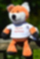 Red Fox with T-Shirt that can be personalised with a name of message