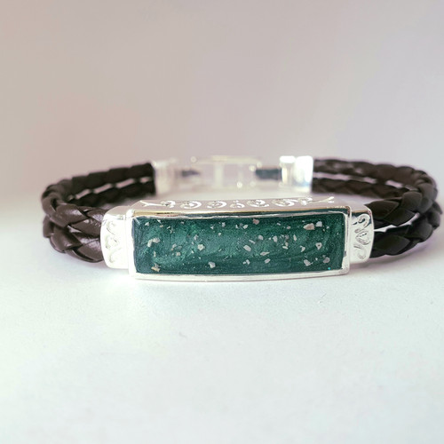 The August Breastmilk Leather Bracelet Cumbria Life Casting