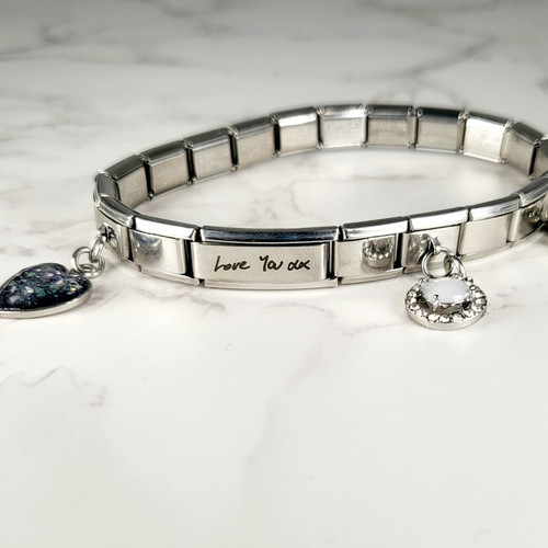 Engraved Nomination charm Cumbria Life Casting