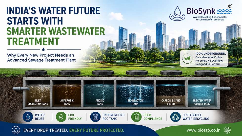 India's Water Future Starts with Smarter Wastewater Treatment: Why Every New Project Needs an Advanced Sewage Treatment Plant