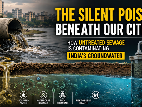 The Silent Poison Beneath Our Cities: How Untreated Sewage Is Contaminating India's Groundwater