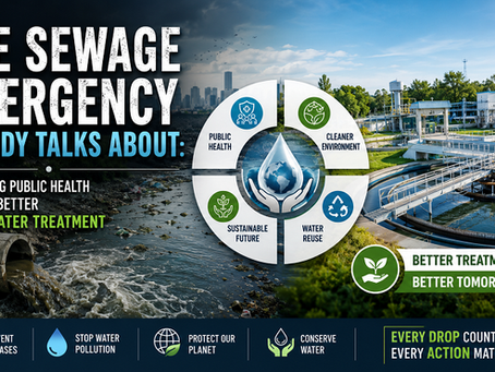 The Sewage Emergency Nobody Talks About: Protecting Public Health Through Better Wastewater Treatment