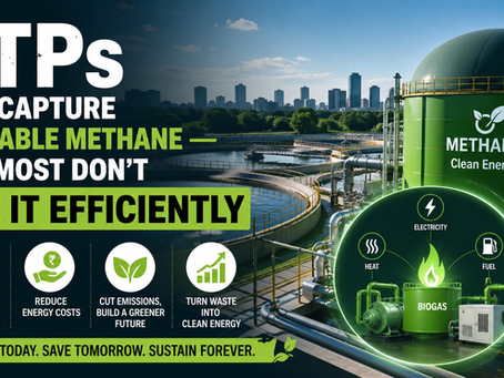 STPs Can Capture Valuable Methane — But Most Don’t Use It Efficiently 