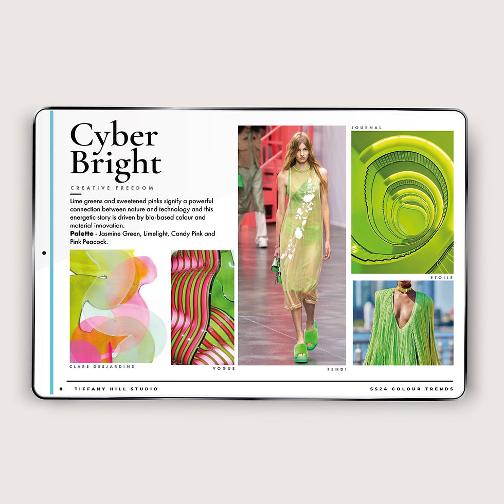 Thumbnail: spring summer 2024 fashion trends colour forecast women trend book
