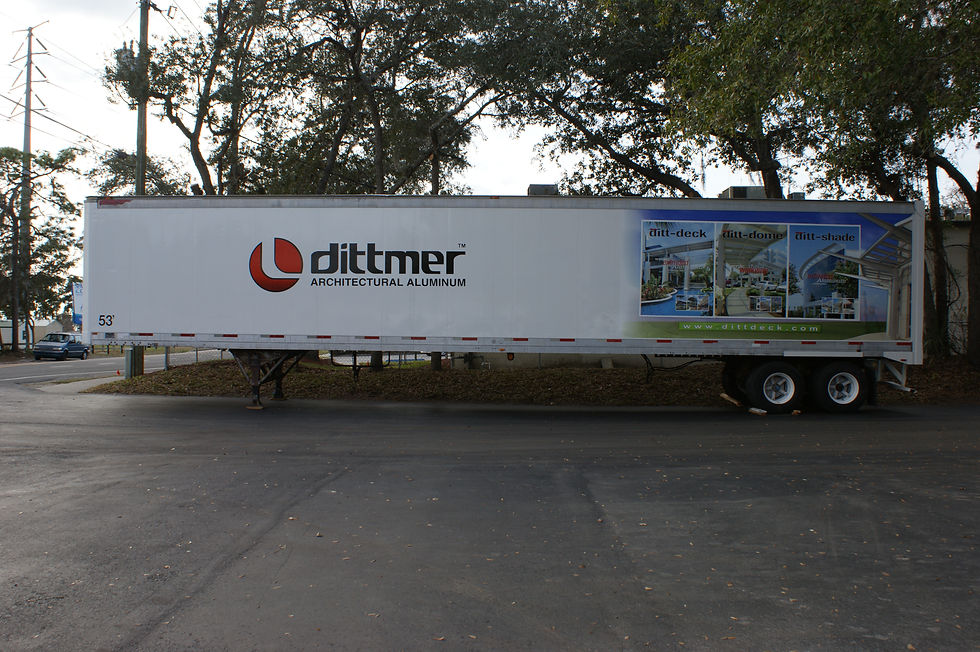 Custom Dittmer Trailer Signage