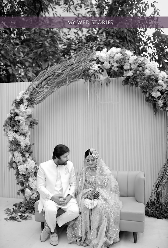 Muslim wedding couple 