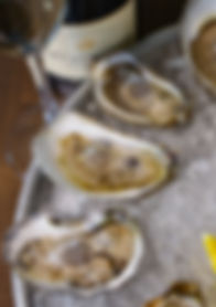 Coastal Grill Virginia Beach Raw Oysters and Champagne