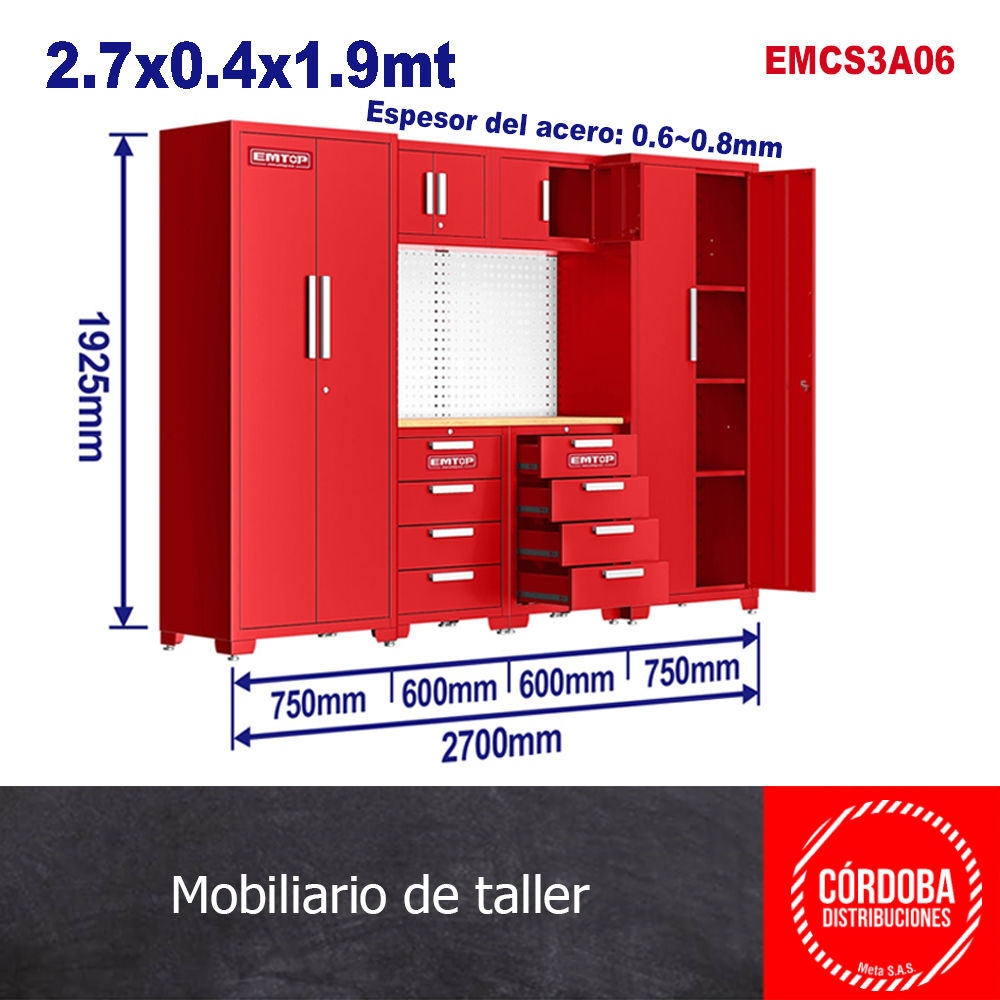 Mobiliario de taller 6 cuerpos