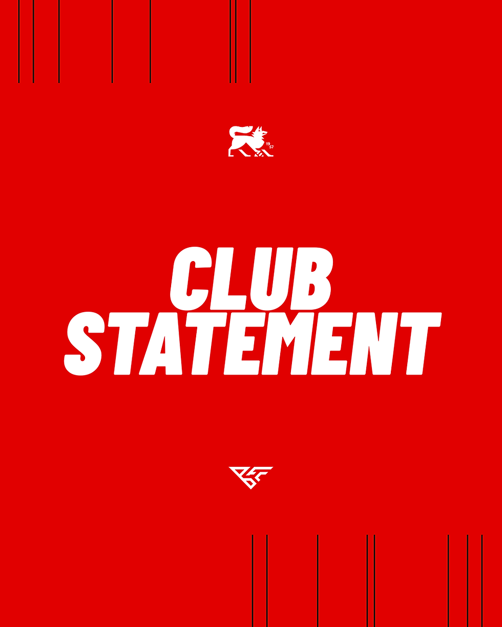 Club Statement – Josh Egan Departs