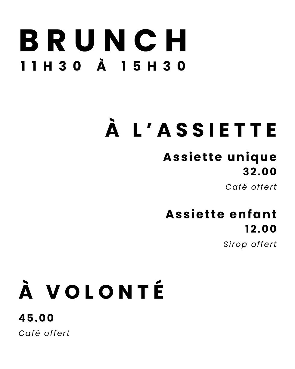 Brunch du dimanche