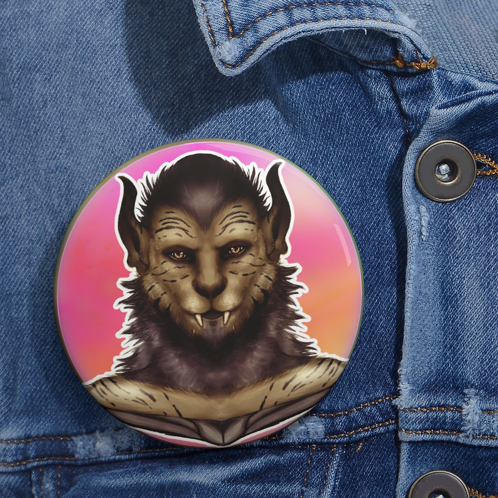 Thumbnail: Ethnis : Pin Button (Hiserabi Sophont Bust Design)