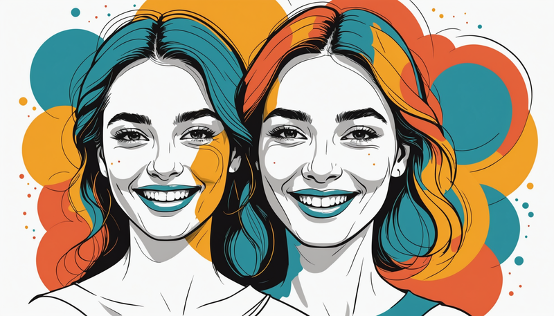 Happiness genes, vibrant colors, warm lighting, joyful atmosphere, uplifting mood, soft textures, Happy People elements