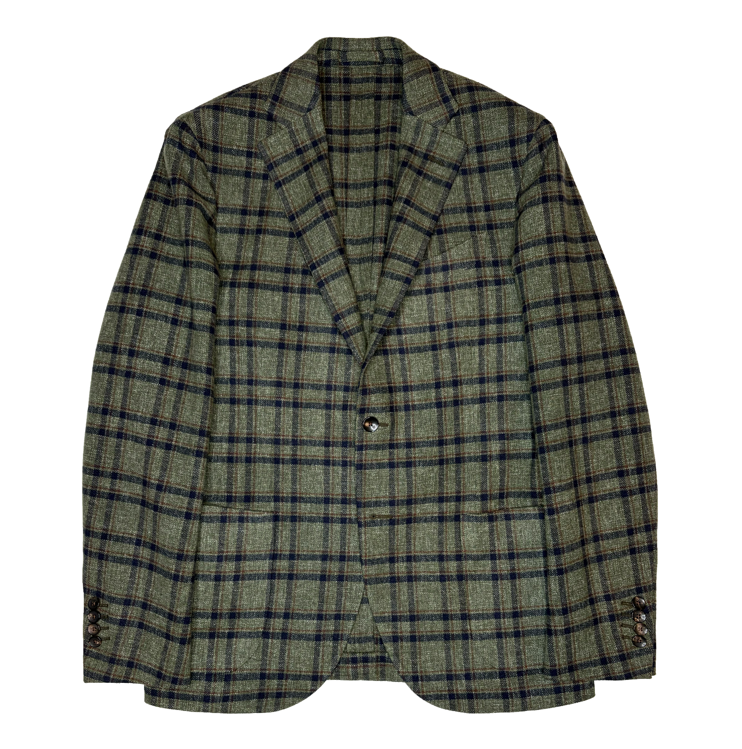 Veste en laine à carreaux