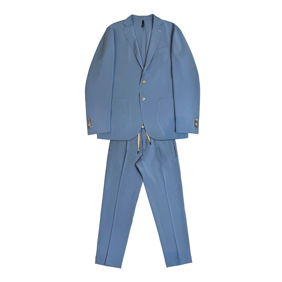 Thumbnail: Costume d'été décontracté bleu