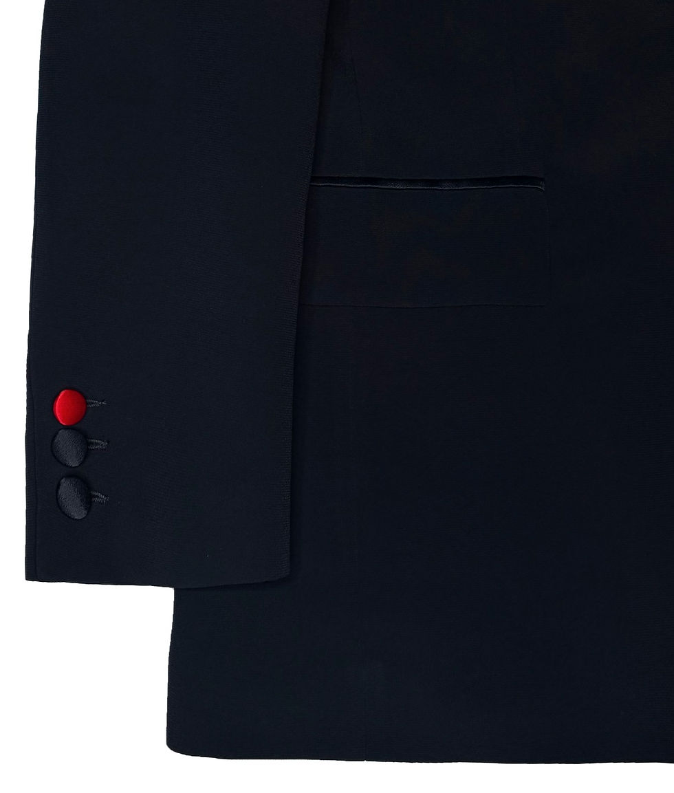 Miniature : Veste de smoking droite femme unisexe