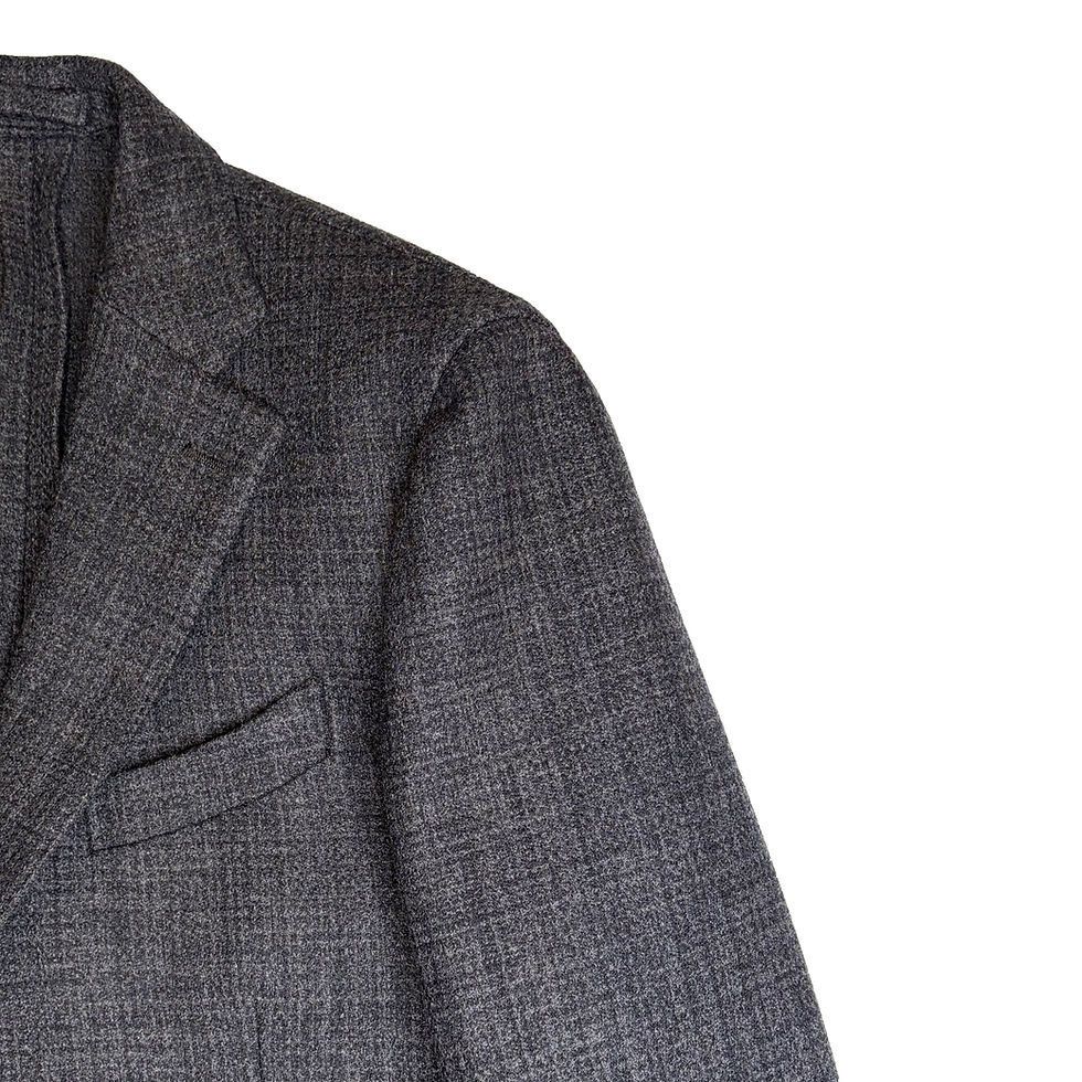 Miniature : Veste droite grise texturée