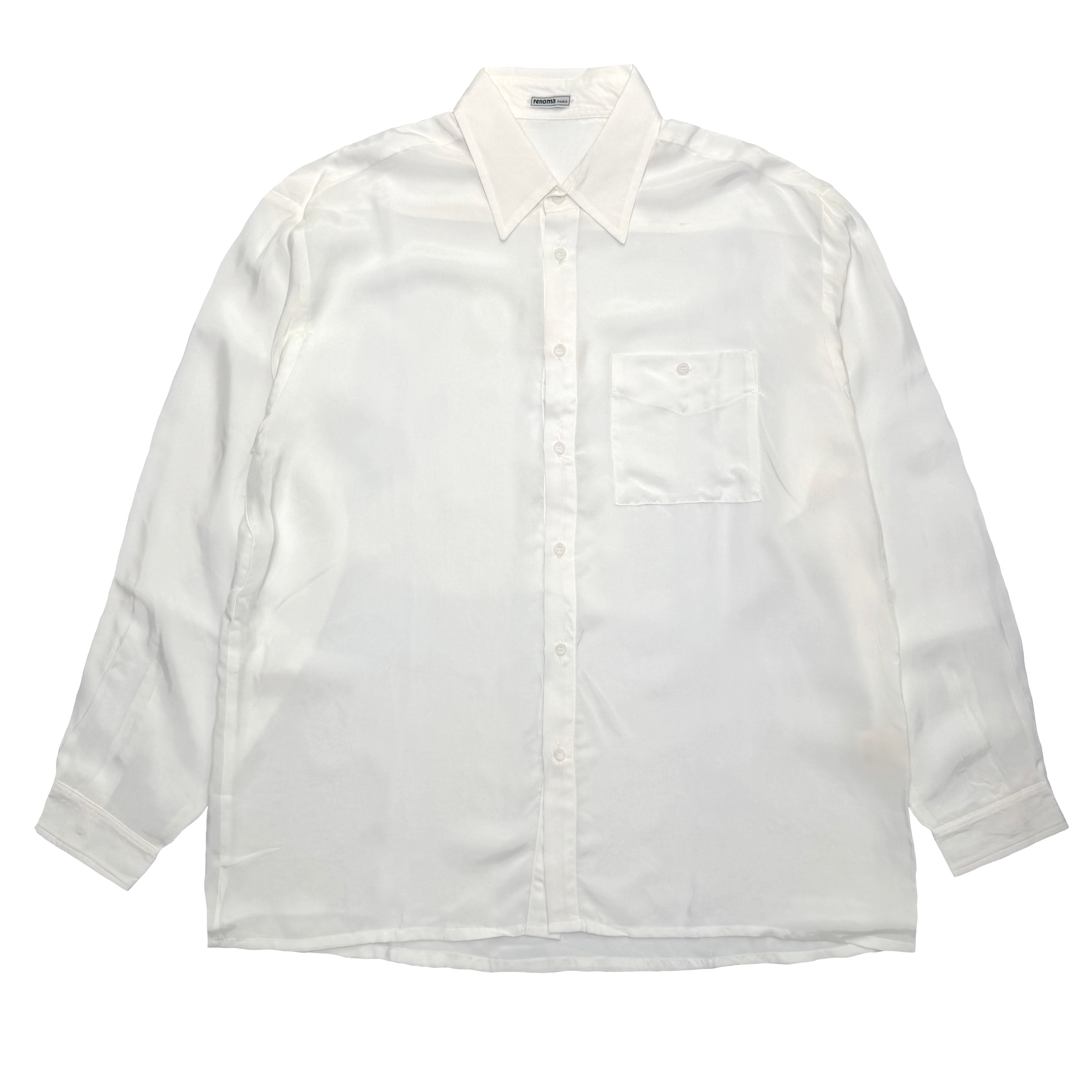 Vegan silk white shirt