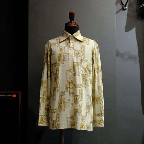 Antiqueアンティークハンドメイドシャツ 1970s European Vintage 