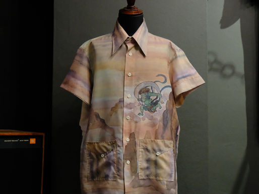 1970's "俵屋宗達 風神雷神図" Vintage Shirt