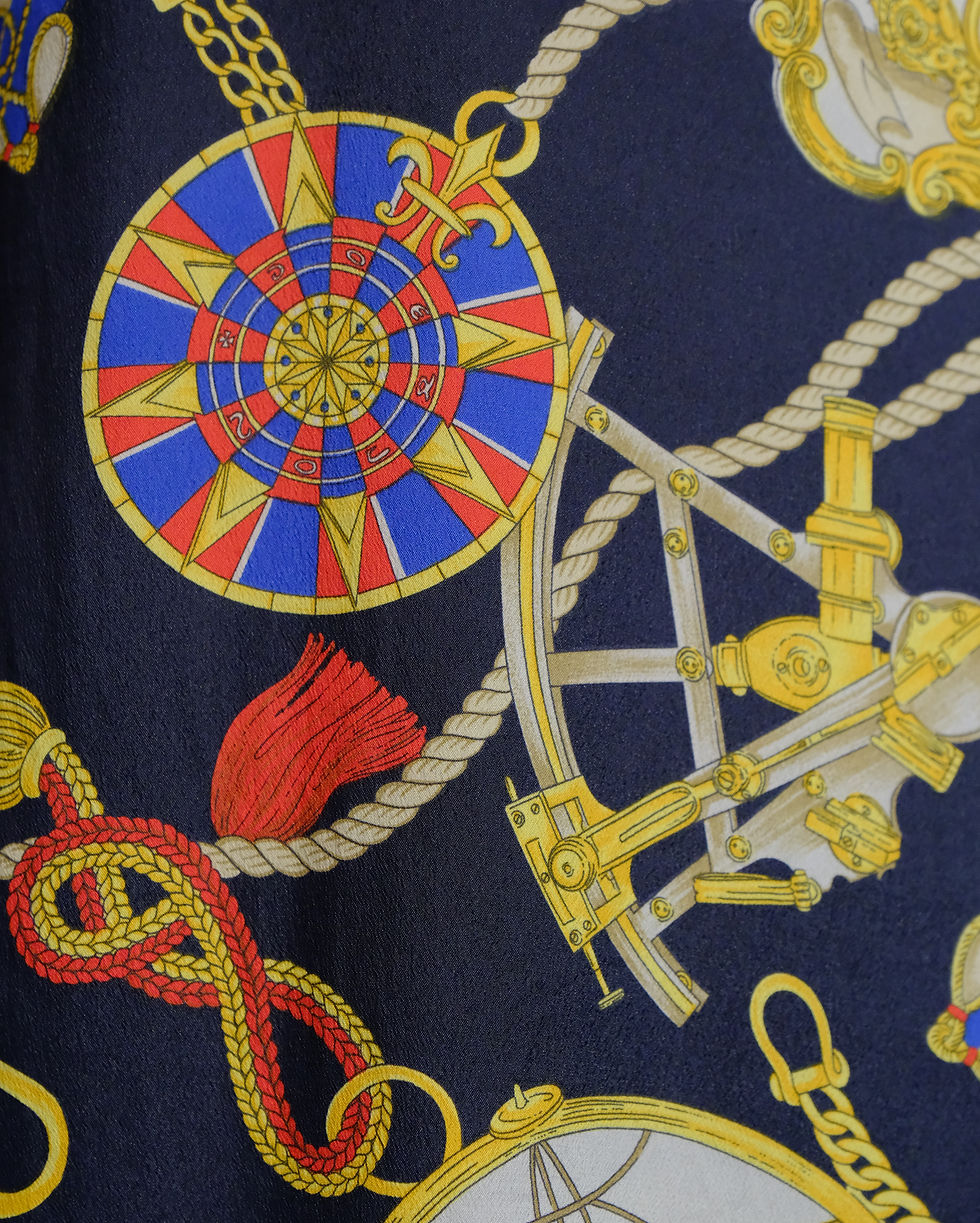 サムネイル： 1990s Vintage "Baroque Nautical" Shirt M