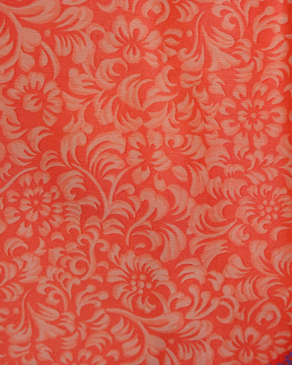 サムネイル： 1970s Vintage "Psychedelic Oriental" Hawaiian Shirt L-XL