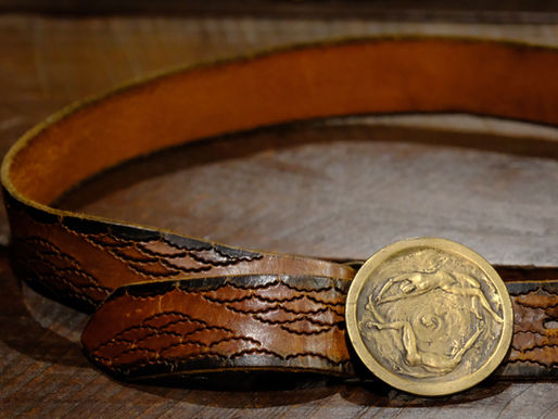 1970's Vintage Erotic Buckle & Belt