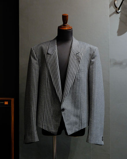 希少 80s vintage ユーロ製 スペンサージャケット テーラード 短丈 1980-1990s German Vintage Spencer(Short) Jacket XL | qosmos
