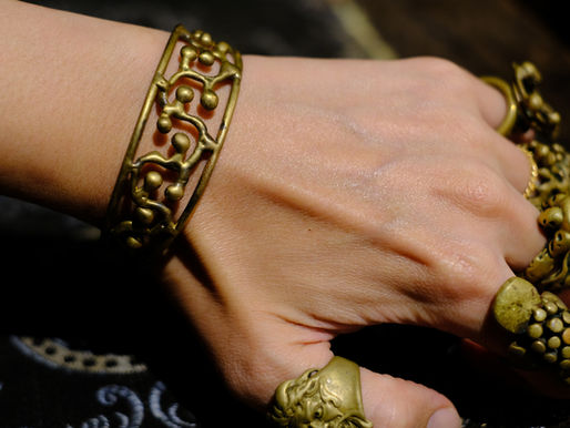 Vintage Brass Art Bangle