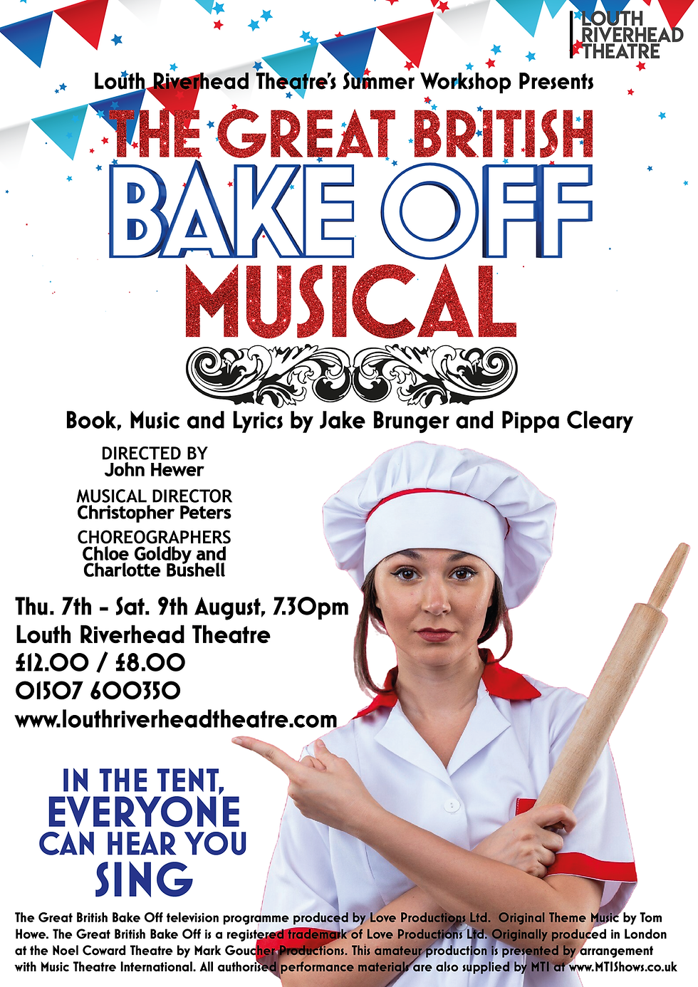 'The Great British Bake Off: The Musical" poster design (c) Louth Riverhead Theatre