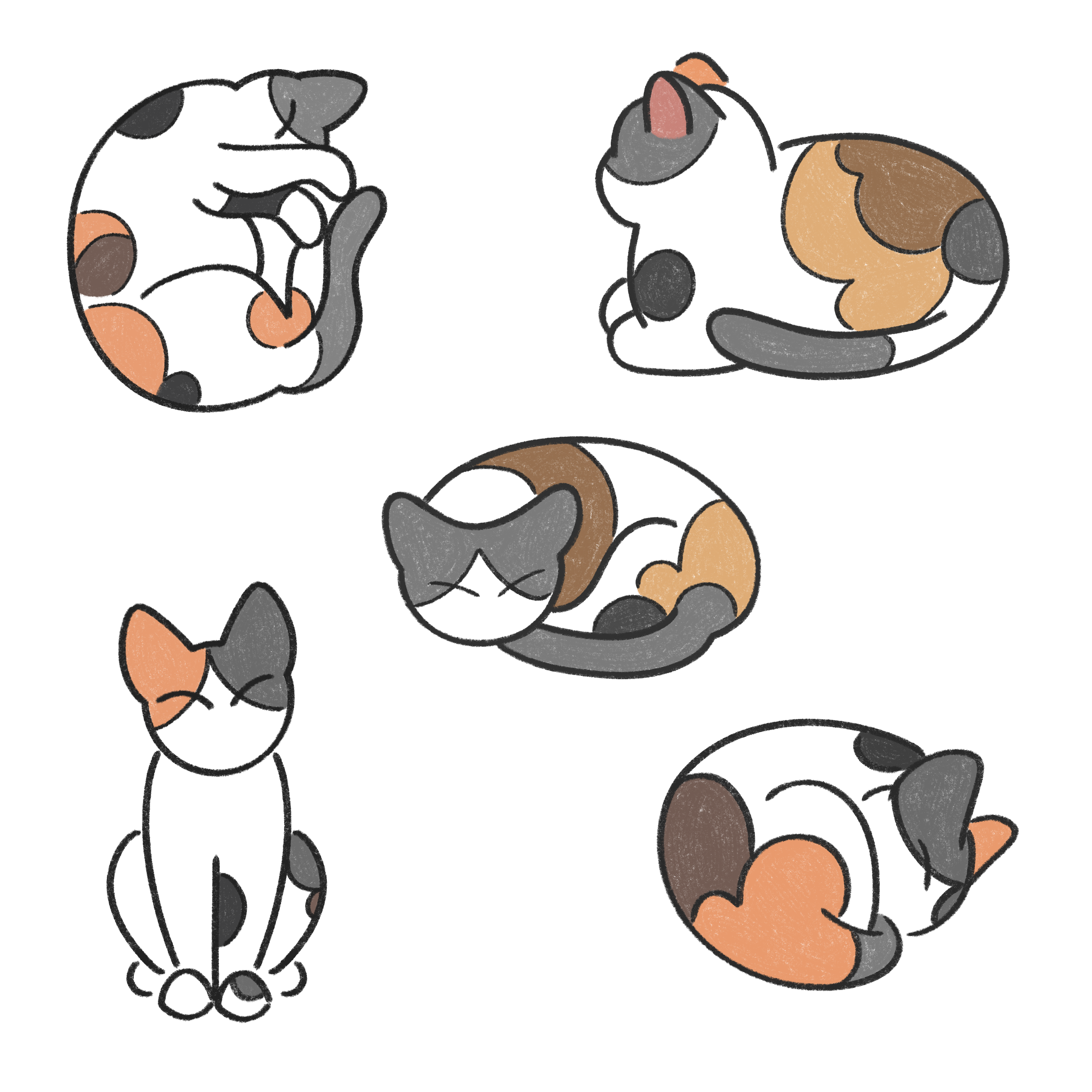 Cute Animals Sticker Set (3)