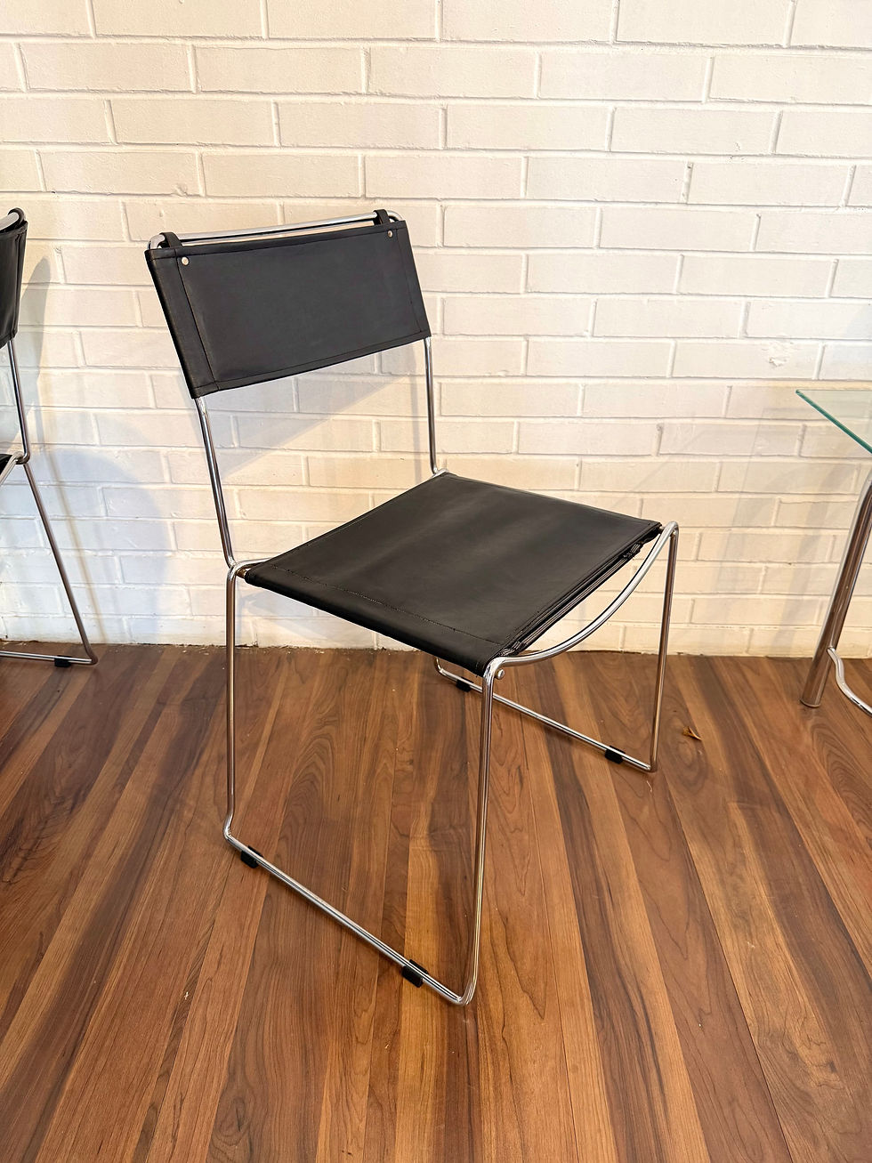 Miniatura: Dupla de Cadeiras Vintage Giandominico Belotti em Metal Cromado | No Estado