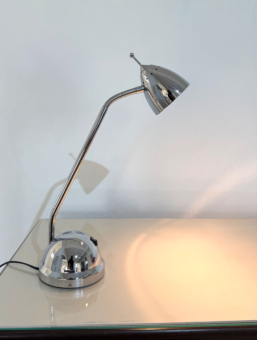 Miniatura: Luminária de Mesa SpaceAge em Metal Cromado - Articulado