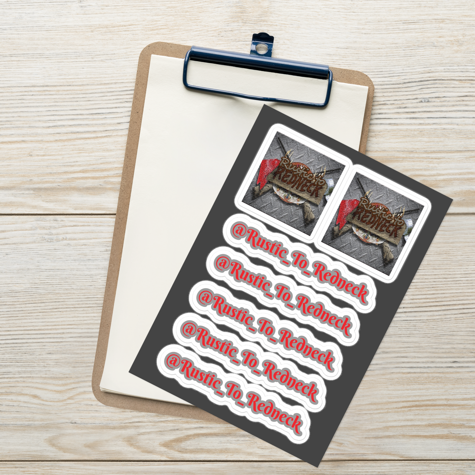 Rustic to Redneck Die-Cut Sticker Sheet